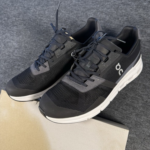 Once We Were Warriors Other - ON CLOUDRIFT Men's WHITE/Black Athletic Training Running Walking Shoes Mens 14